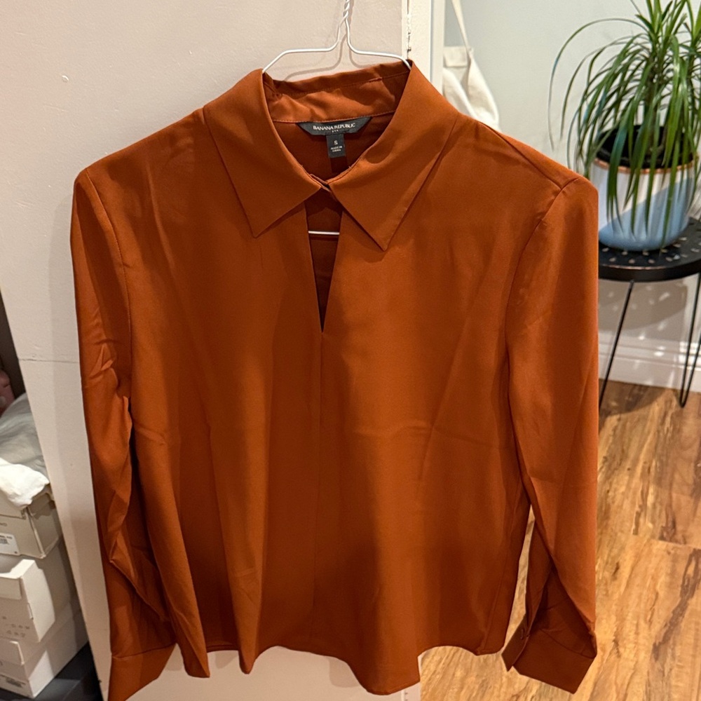 Banana Republic Rust Blouse